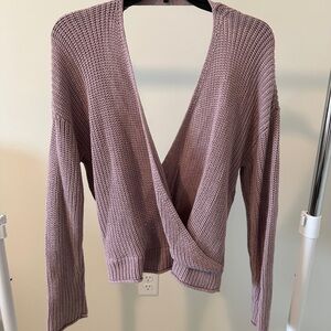 Women's Lavender Knit Sweater